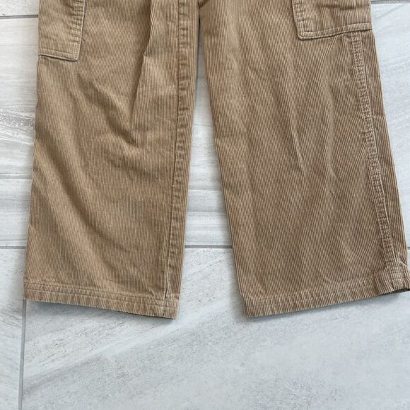 Hartstrings Corduroy Pants Boy Size 8 Cargo Camel Brown Khaki Tan Adjustable - Picture 8 of 8